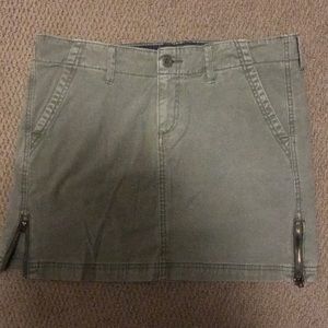 Olive Green Mini Skirt